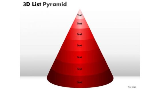 Strategy Diagram 3d List Pyramid Diagram With 7 Stages Marketing Diagram Strategy Diagram 3d List Pyramid Diagram With 7 Stages Marketing Diagram