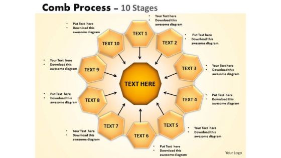 Strategy Diagram Comb Process 10 Stages Consulting Diagram Strategy Diagram Comb Process 10 Stages Consulting Diagram