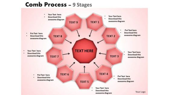 Strategy Diagram Comb Process 9 Stages Sales Diagram Strategy Diagram Comb Process 9 Stages Sales Diagram