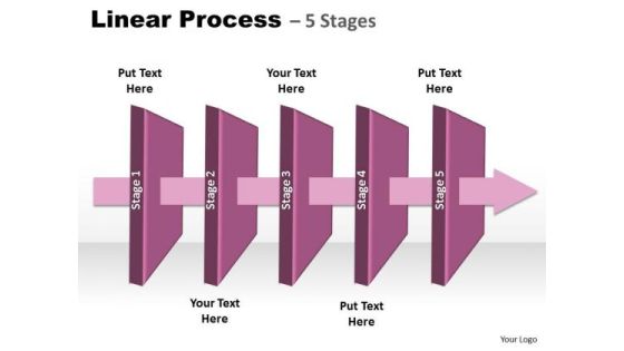 Strategy Diagram Linear Process 5 Stages Mba Models And Frameworks