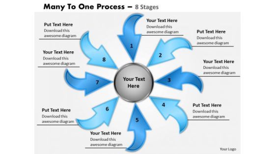 Strategy Diagram Many To One 8 Steps Consulting Diagram Strategy Diagram Many To One 8 Steps Consulting Diagram