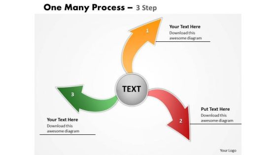 Strategy Diagram One Many Process 3 Step Business Cycle Diagram Strategy Diagram One Many Process 3 Step Business Cycle Diagram
