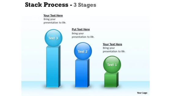 Strategy Diagram Stack Process With 3 Stages Of Planning Marketing Diagram