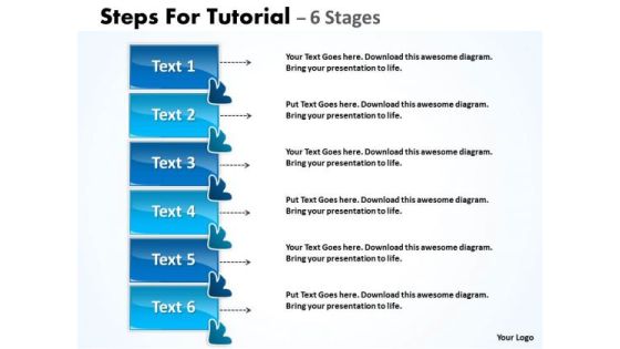 Strategy Diagram Steps For Tutorial 6 Stages Sales Diagram Strategy Diagram Steps For Tutorial 6 Stages Sales Diagram