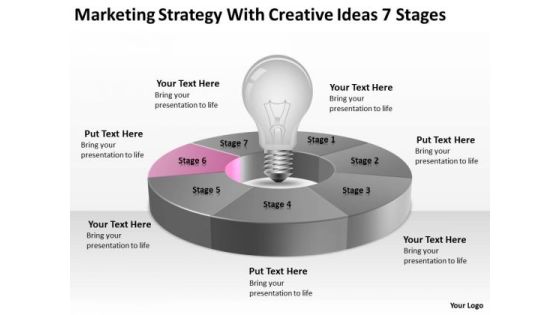 Strategy With Creative Ideas 7 Stages Ppt Business Plans For PowerPoint Templates