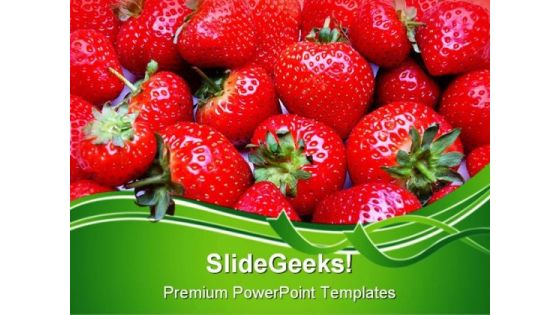 Strawberries01 Food PowerPoint Templates And PowerPoint Backgrounds 0211
