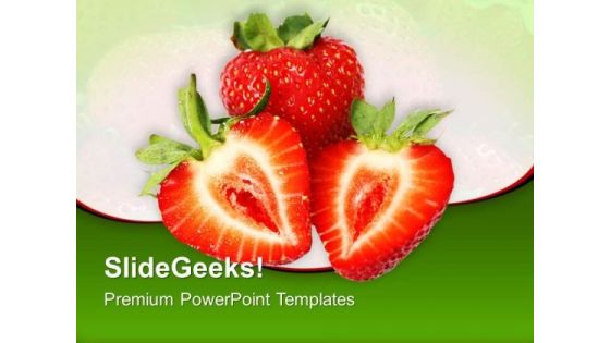 Strawberry Slices Food PowerPoint Templates And PowerPoint Themes 0512 Strawberry Slices Food PowerPoint Templates And PowerPoint Themes 0512