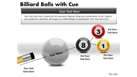 Stripe Billiard Balls With Cue PowerPoint Slides And Ppt Diagram Templates Stripe Billiard Balls With Cue PowerPoint Slides And Ppt Diagram Templates