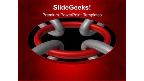 Strong Link Communication PowerPoint Templates And PowerPoint Themes 0412