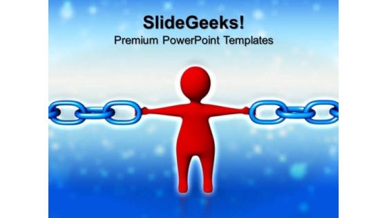 Strongest Link Chains PowerPoint Templates And PowerPoint Themes 0612