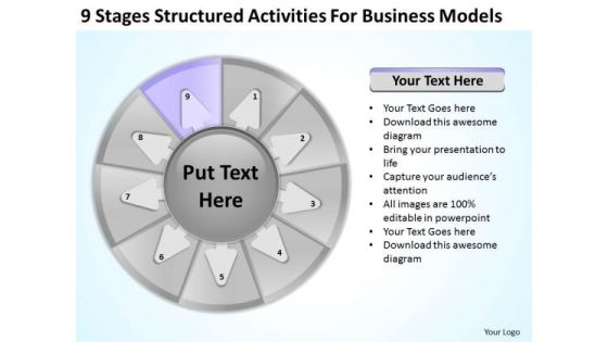 Structured Activities For Business Models Example Of Good Plan PowerPoint Slides
