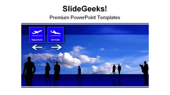 Stylized Airport Travel PowerPoint Background And Template 1210 Stylized Airport Travel PowerPoint Background And Template 1210