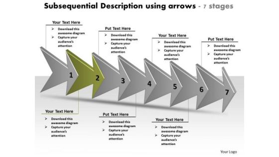 Subsequential Description Using Arrows 7 Stages Flowchart Tool PowerPoint Templates Subsequential Description Using Arrows 7 Stages Flowchart Tool PowerPoint Templates