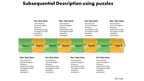 Subsequential Description Using Puzzles Schematic Design PowerPoint Templates Subsequential Description Using Puzzles Schematic Design PowerPoint Templates