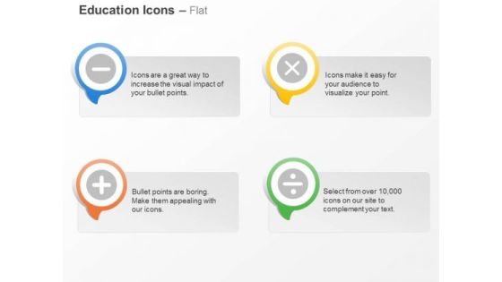 Subtraction Addition Multiplication Division Ppt Slides Graphics Subtraction Addition Multiplication Division Ppt Slides Graphics