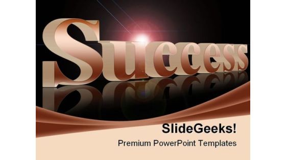 Success Abstract Business PowerPoint Template 1110 Success Abstract Business PowerPoint Template 1110
