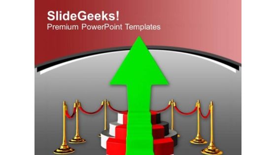 Success Arrow On Podium Winner PowerPoint Templates Ppt Backgrounds For Slides 0313 Success Arrow On Podium Winner PowerPoint Templates Ppt Backgrounds For Slides 0313