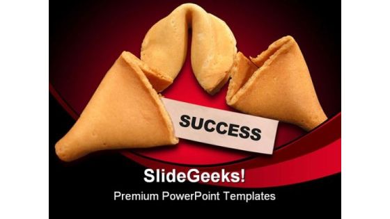 Success Cookies Business PowerPoint Template 0810 Success Cookies Business PowerPoint Template 0810