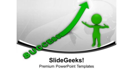Success Graph Depends On Hardwork PowerPoint Templates Ppt Backgrounds For Slides 0713