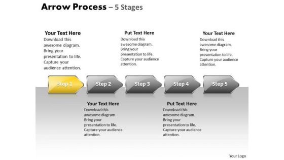 Success Ppt Arrow Process 5 Power Point Stage Style 1 Project Management PowerPoint 2 Graphic