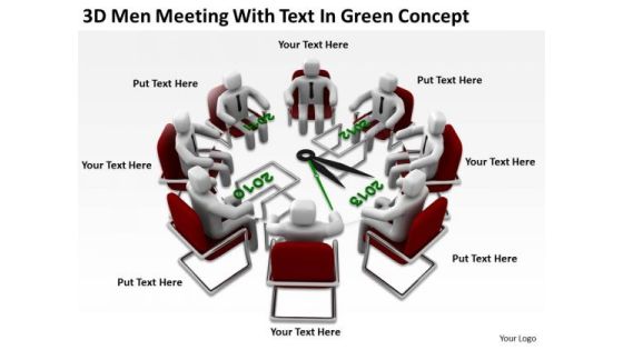 Successful Business People 3d Men Meeting With Text Green Concept PowerPoint Templates Successful Business People 3d Men Meeting With Text Green Concept PowerPoint Templates