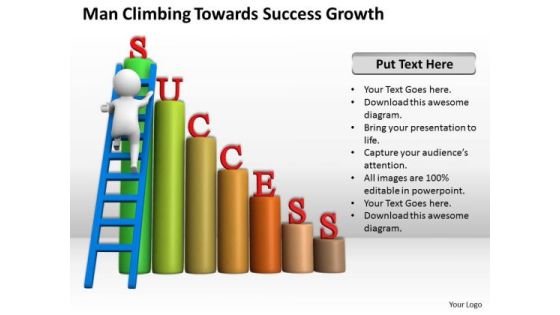 Successful Business People Man Climbing Towards Growth PowerPoint Templates Successful Business People Man Climbing Towards Growth PowerPoint Templates