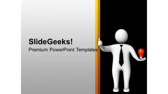 Successful Businessman With Innovative Ideas PowerPoint Templates Ppt Backgrounds For Slides 0113