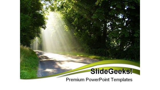 Sunlight Nature PowerPoint Template 1110 Sunlight Nature PowerPoint Template 1110