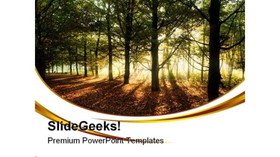 Sunrays Through Trees Nature PowerPoint Templates And PowerPoint Backgrounds 0711 Sunrays Through Trees Nature PowerPoint Templates And PowerPoint Backgrounds 0711