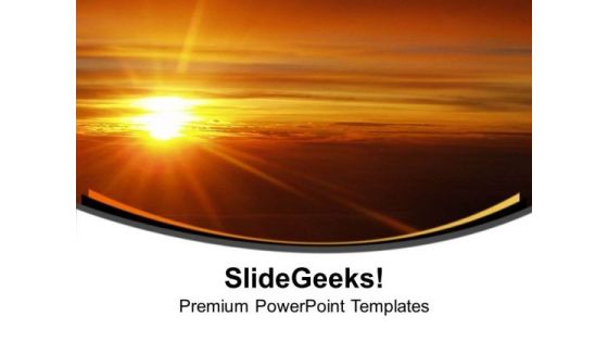 Sunrise Clouds With Bright Light PowerPoint Templates Ppt Backgrounds For Slides 0313 Sunrise Clouds With Bright Light PowerPoint Templates Ppt Backgrounds For Slides 0313