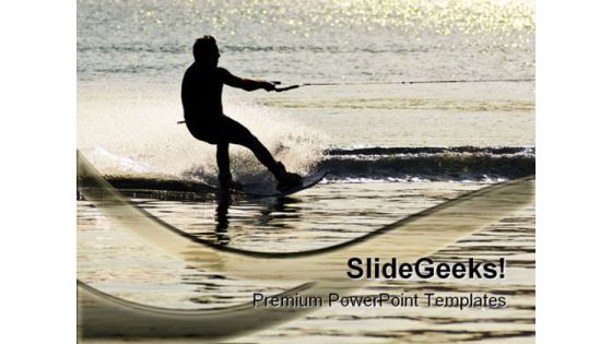 Sunset Waterskier Vacation PowerPoint Templates And PowerPoint Backgrounds 0211 Sunset Waterskier Vacation PowerPoint Templates And PowerPoint Backgrounds 0211