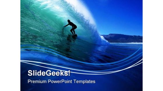 Surfing Beach PowerPoint Templates And PowerPoint Backgrounds 0811 Surfing Beach PowerPoint Templates And PowerPoint Backgrounds 0811