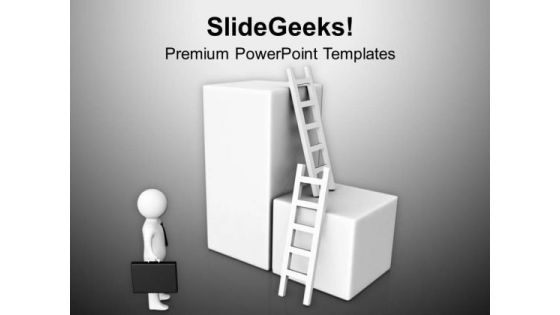 Take The Ladder For Business Success PowerPoint Templates Ppt Backgrounds For Slides 0713