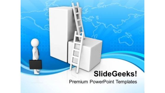Take The Right Ladder Of Success PowerPoint Templates Ppt Backgrounds For Slides 0713