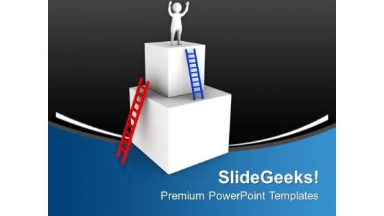 Take The Shortest Path To Go On Top PowerPoint Templates Ppt Backgrounds For Slides 0713