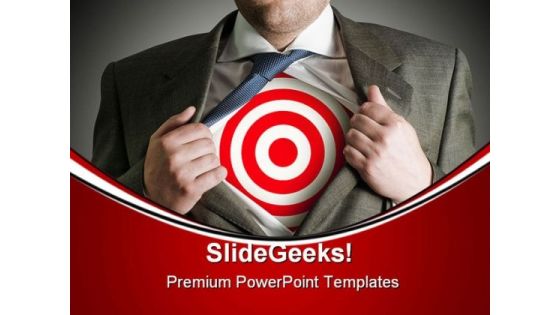Target Businessman Business PowerPoint Templates And PowerPoint Backgrounds 0511