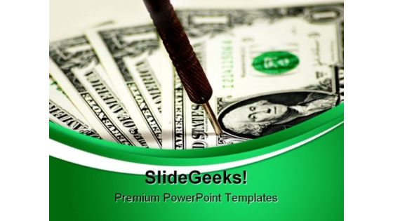 Target On The Money Business PowerPoint Templates And PowerPoint Backgrounds 0211 Target On The Money Business PowerPoint Templates And PowerPoint Backgrounds 0211