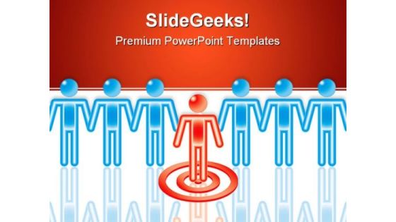 Target Red Leader Business PowerPoint Themes And PowerPoint Slides 0411 Target Red Leader Business PowerPoint Themes And PowerPoint Slides 0411
