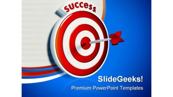 Target Success PowerPoint Templates And PowerPoint Backgrounds 0911