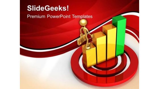 Targeted Bar Graph Success PowerPoint Templates And PowerPoint Themes 0412 Targeted Bar Graph Success PowerPoint Templates And PowerPoint Themes 0412