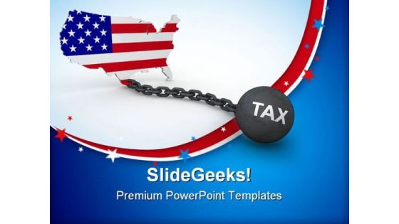 Tax Concept Americana PowerPoint Templates And PowerPoint Backgrounds 0611