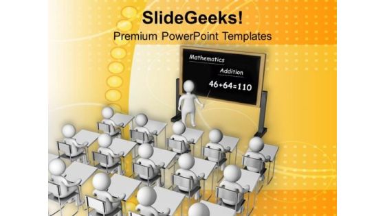 Teach The Math To Student PowerPoint Templates Ppt Backgrounds For Slides 0513 Teach The Math To Student PowerPoint Templates Ppt Backgrounds For Slides 0513