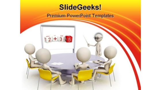 Teacher With Students Education PowerPoint Templates And PowerPoint Backgrounds 0311