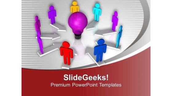 Team Effort To Find Solution Of Problems PowerPoint Templates Ppt Backgrounds For Slides 0313