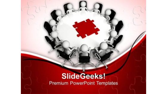 Team Efforts In Finding Solution PowerPoint Templates Ppt Backgrounds For Slides 0713