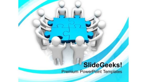 Team Efforts To Find The Solution PowerPoint Templates Ppt Backgrounds For Slides 0313