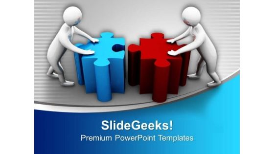 Team Efforts To Form Solution Business PowerPoint Templates Ppt Backgrounds For Slides 0113