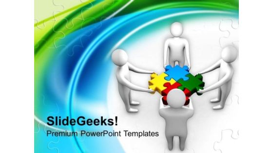 Team Efforts To Form Solution Business PowerPoint Templates Ppt Backgrounds For Slides 0213 Team Efforts To Form Solution Business PowerPoint Templates Ppt Backgrounds For Slides 0213