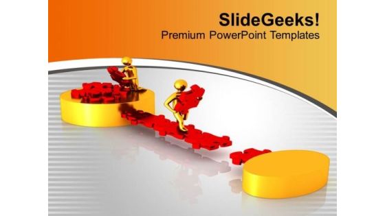 Team Efforts To Make Path To Success PowerPoint Templates Ppt Backgrounds For Slides 0313 Team Efforts To Make Path To Success PowerPoint Templates Ppt Backgrounds For Slides 0313