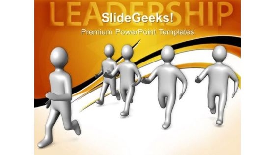 Team Follows Leader Leadership PowerPoint Templates And PowerPoint Themes 0712 Team Follows Leader Leadership PowerPoint Templates And PowerPoint Themes 0712